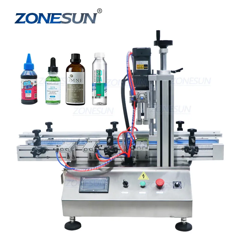 ZONESUN ZS-XG1860 Automatic Desktop Bottle Capping Machine For Pump Head Spray Bottles