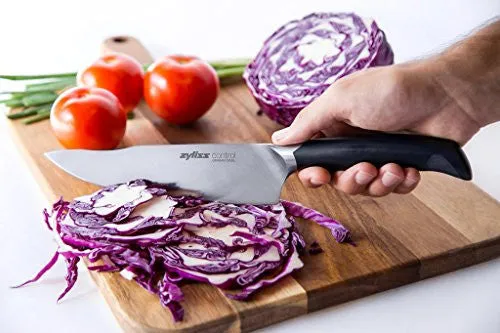 Zyliss Control Chefs Knife - Professional Kitchen Cutlery Knives - Premium German Steel, 8-inch